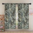 thumbnail image 5 of Blackout Kids Curtains,Gray Green Camo Textured Pattern Childrens Insulated Curtains Set Of 2,Bedroom Essentials,Toddler Room Decor 52"x63", 5 of 5