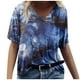 thumbnail image 1 of Blusa informal de manga corta con cuello redondo para mujer con estampado del día de San Valentín OAVQHLG3B Store  lin121212, 1 of 3