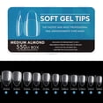 thumbnail image 1 of Soft Gel Full Cover Nail Tips,clear Gel Nail Tips For Press On Nail Extension, 1 of 5