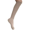 thumbnail image 2 of MDR Distributors Women's Extra Long Heavy Slouch Cotton Socks Made in USA 3 Pairs Size 9 to 11 (3 Beige), 2 of 7