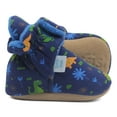 thumbnail image 4 of Dotty Fish Soft Cotton Baby Booties - Non-Slip, Warm Fleece Lined - Dinosaurs, 6-12 Months, 4 of 6