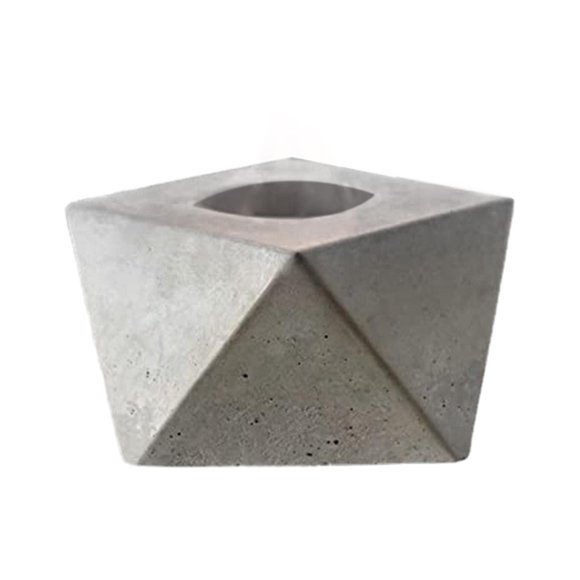 Mesa para hoguera, cuenco para llamas, diseño geométrico, gris, bajo humo, para acampar, cuenco para fogata para balcón, exterior, interior, exterior Zulema Pozo de fuego de mesa