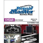 Repair Master RMELE5 750 5-Yr Date of Purchase Electronics Plan - Under $750