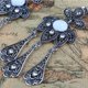 thumbnail image 4 of Mujeres Boho Vintage Metal Flor Borla de Cristal Pendientes Colgantes Pendientes de Oreja Joyería, 4 of 6