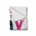 thumbnail image 2 of JOY Soft Flannel Fleece Throw Blanket, Retro Vibrant Joy Calligraphy on Victorian Baroque Ornate Classic Backdrop, Cozy Plush for Indoor and Outdoor Use, 60" x 80", Indigo Hot Pink Grey, by Ambesonne, 2 of 6