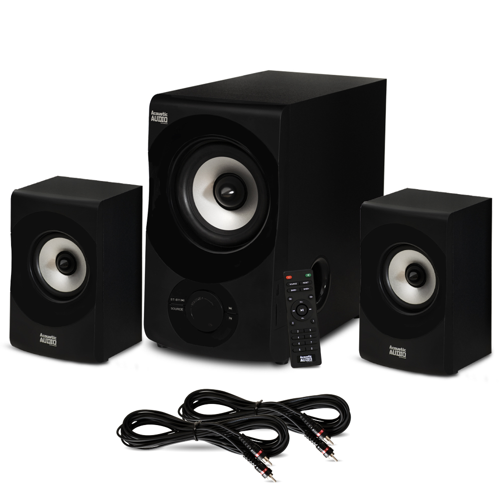 Acoustic Audio AA2171 Bluetooth 2.1 Home Speaker System with USB and 2