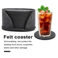 thumbnail image 2 of Wharick Coasters for Drinks Set of 10, Felt Coasters, Non-Slip, Heat-Resistant, Washable, Protect Table from Stains and Damage, Housewarming Gift, 2 of 5