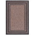 thumbnail image 2 of Safavieh Courtyard Ercan Bordered Indoor/Outdoor Area Rug, Natural/Black, 5'3" x 7'7", 2 of 17