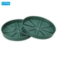 thumbnail image 3 of Uxcell 6 Inch Plant Saucers Tray, Durable Plastic Round Flower Pot Drip Tray, White 2Pcs, Green 6 Inch, 3 of 5