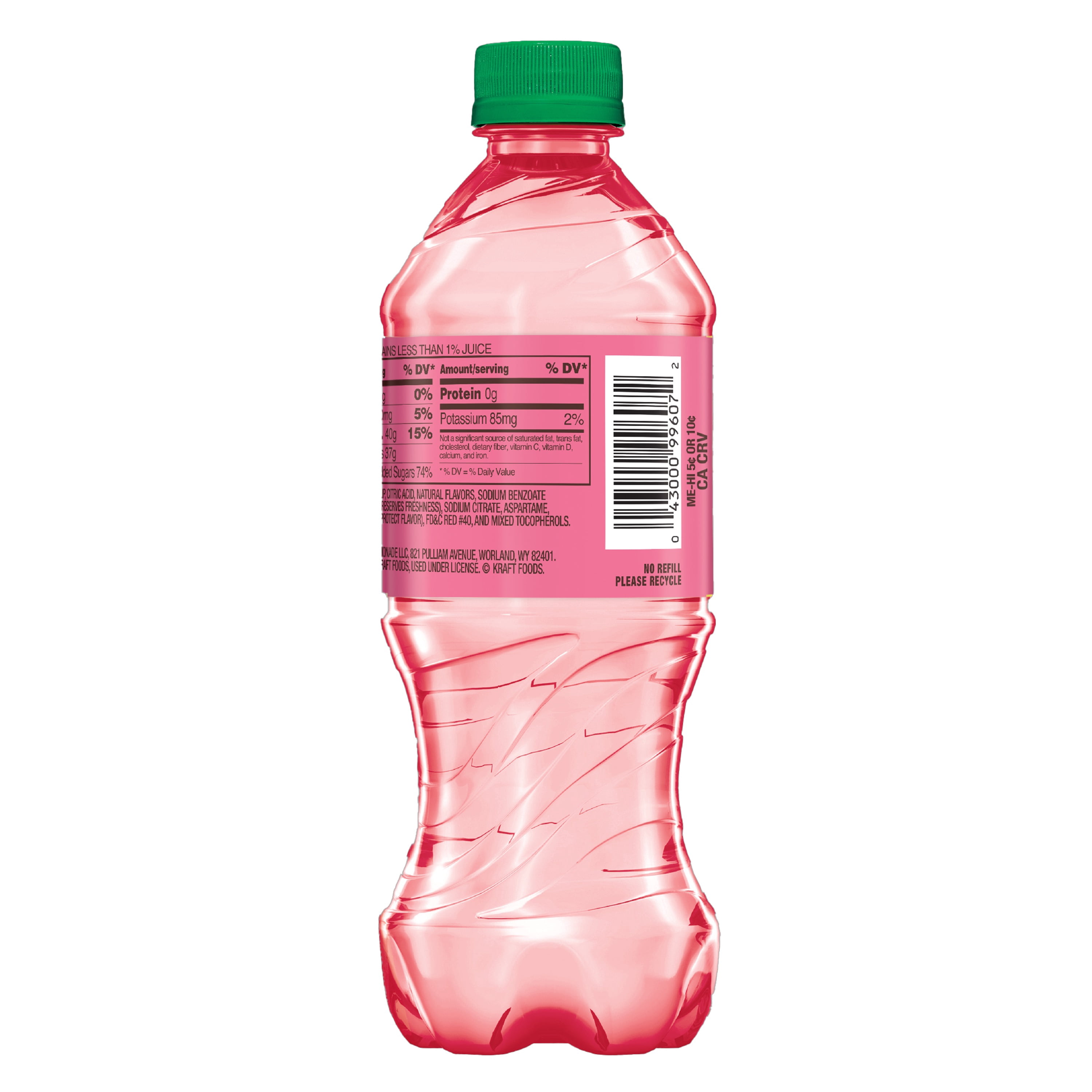Country Time Strawberry Lemonade Fruit Juice, 20 fl oz, Shelf-Stable