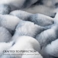 thumbnail image 6 of EVERGRACE Ultra Soft Luxury Fluffy Faux Rabbit Fur Throw Blanket, Thick Warm Bubble Throw for Bed, Cozy Plush Reversible Blankets for Couch, Chair, Sofa, Cloud Blue, 60x80 Inches, 870 GSM, 6 of 8