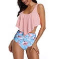 thumbnail image 4 of Tankini con volantes, conjunto de bikini con parte inferior de bikini y cintura alta para mujer, el mejor traje de baño de su clase, 4 of 7