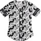 thumbnail image 1 of 2024 New Baseball Suit Short Sleeve Mickey Minnie Cute Print Fashion Casual Button Cardigan Baseball Jersey, 1 of 5