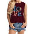 thumbnail image 1 of LSLJS Débardeurs à Col Rond pour Femmes Mode Décontractée T-Shirt à Manches Courtes Imprimé Lettre Blouse, 1 of 3