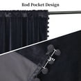 thumbnail image 2 of 2 Panels Velvet Curtains, Luxury Pom Pom Tasseled Drapes Thermal Insulated Curtains, 2 of 9
