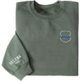 thumbnail image 2 of Police Personalized Embroidered Sweatshirt, Thin Blue Line Flag Embroidered Hoodie For Police Gift Love Police Officer Shirt (T-shirt, L), 2 of 7