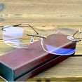 thumbnail image 2 of Gafas De Aleación De Titanio Sin Montura , Lentes Multifocales Progresivos De Revestimiento De 12 Capas , Lectura Cercanas + 0,75 A + 4, 2 of 4