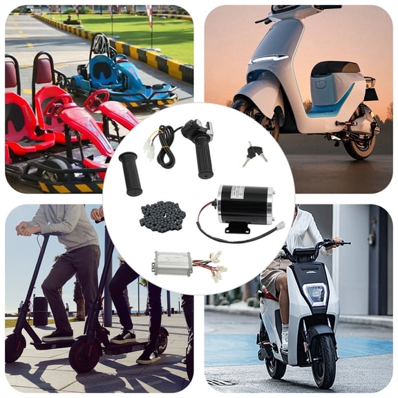 48V 1000W Brushed DC Motor Conversion Kit with Controller LED Display Throttle for E-Bike Electric Scooter Go Kart