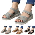 thumbnail image 5 of Siilsaa Womens Sandals Comfortable Footbed Sandals for Women â Comfortable Slip-On with Suede Footbed & Arch Support Slides for Women Footwear Yellow,9, 5 of 6