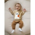 thumbnail image 3 of BemeyourBBs Baby Boy Girl Halloween Sweater Pumpkin/Ghost Long Sleeve Knit Tops, 3 of 8