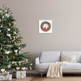 thumbnail image 2 of Merry Christmas Red Cardinal Wreath Holiday Graphic Art White Framed Art Print Wall Art, 2 of 7