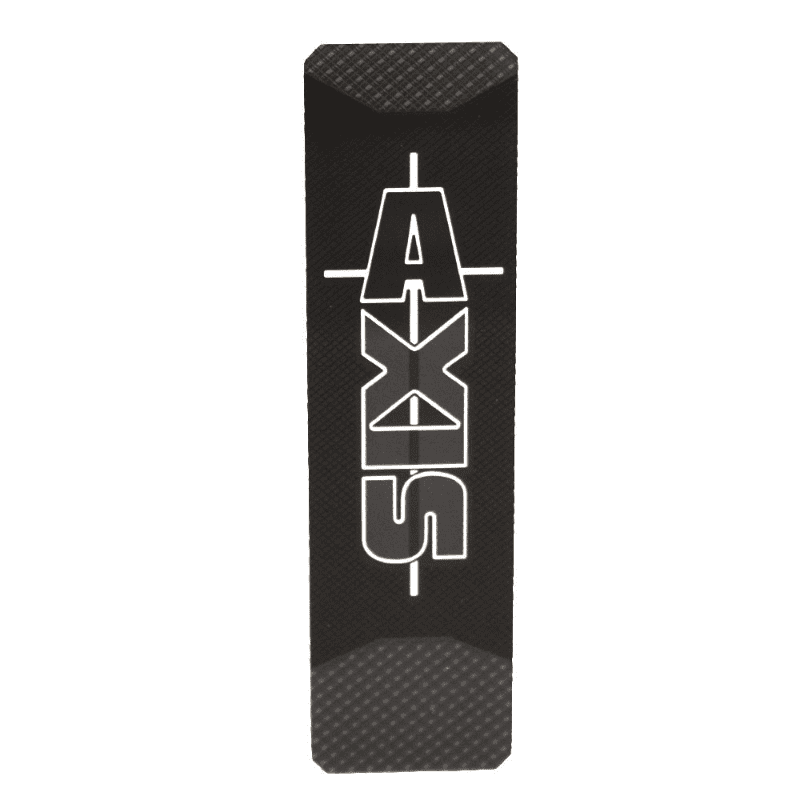 Axis Boat Insert Logo Panel 5411511 4 5/8 x 1 1/4 Inch Black White