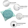 thumbnail image 4 of Geometric Teal Pillowcase Modern Seamless Pattern Decorative Pillow Covers for Home Decorative, 4 of 6