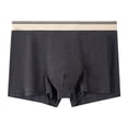 thumbnail image 2 of Nilvkv Mens Cotton Boxer Briefs, Mens Underwear, Regular Mid Rise Solid Cotton Breathable Comfort Single Daily Boxer Brief Gray 3XL, 2 of 5