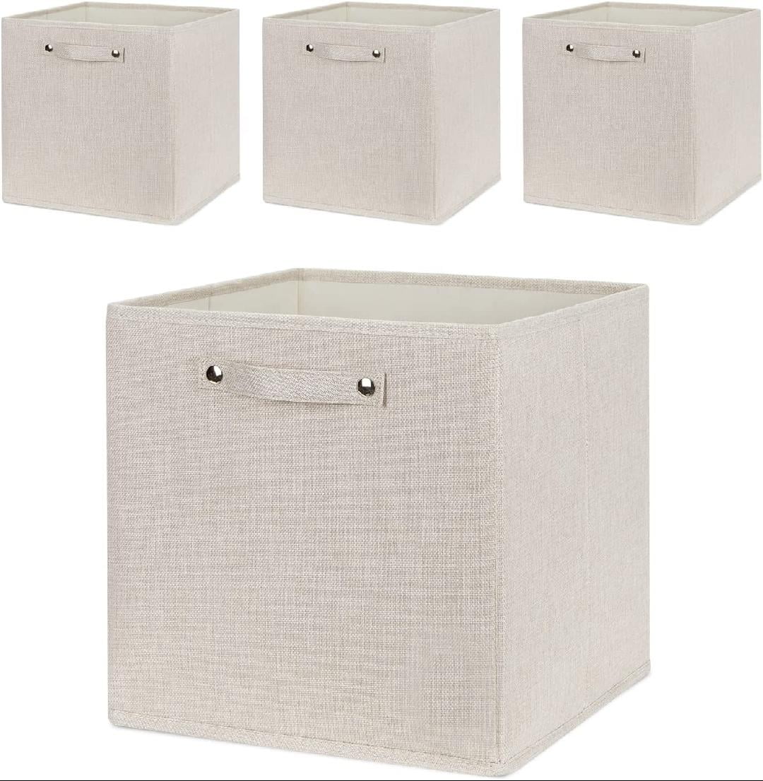 Foldable Cube Storage Bins 13x13, Fabric Storage Cube Organizer Bins for Closet, Collapsible