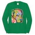 thumbnail image 3 of Neon Lab Dog Lover Shirt | Labrador Dogs Speak To Those Who Listen | Dean Russo Art Animal Lover Mens Long Sleeve Shirt, Kelly, Small, 3 of 6