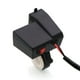 thumbnail image 5 of Cargador USB doble impermeable para motocicleta, 5v, 3.1a, voltímetro con pantalla de voltaje azul para montaje en manillar de 7/8 y 1", 5 of 5