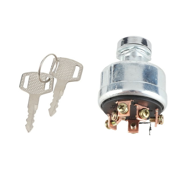 Para Kobelco SK200-3 SK200-5 SK120-Interruptor de encendido de 5 vías con 6 terminales, 2 llaves