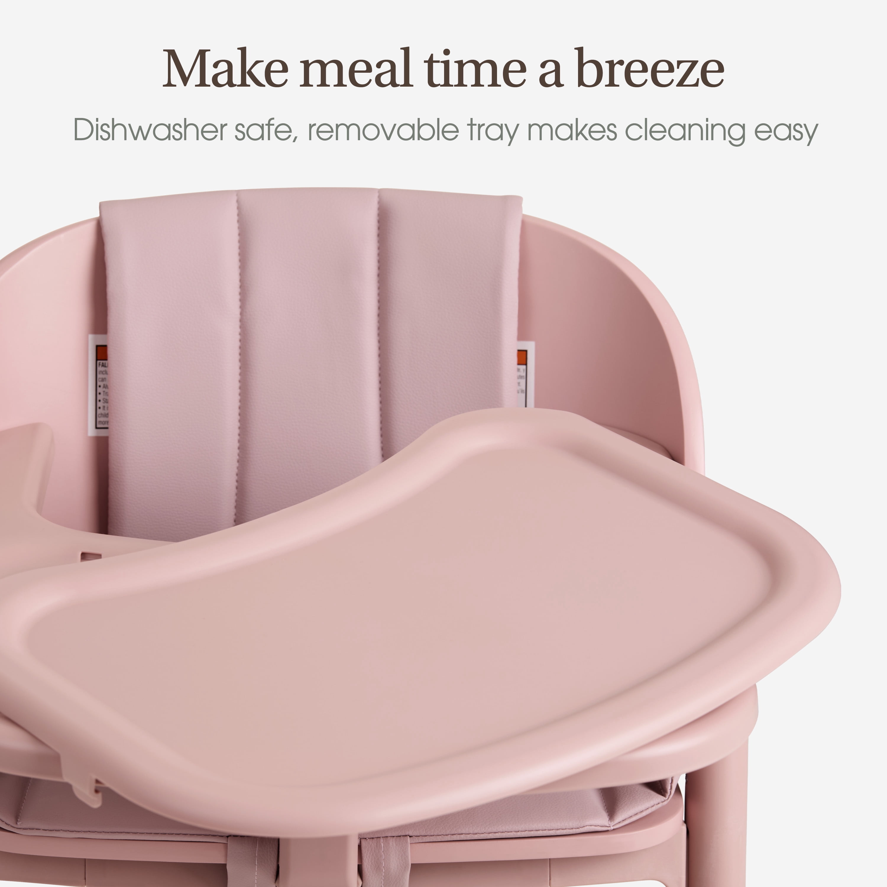 Evolur Step and Savor Convertible High Chair​, Rose Petal