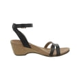 thumbnail image 2 of Vionic Womens Orlanda Leather Ankle Strap Wedge Sandals, 2 of 3
