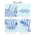 thumbnail image 5 of Traje de baño para bebé Mioglrie 3-6M azul con volantes y lazo, 5 of 5