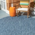 thumbnail image 3 of SAFAVIEH Courtyard Wayra Solid Indoor/Outdoor Area Rug, Navy/Navy, 6'7" x 6'7" Round, 3 of 6