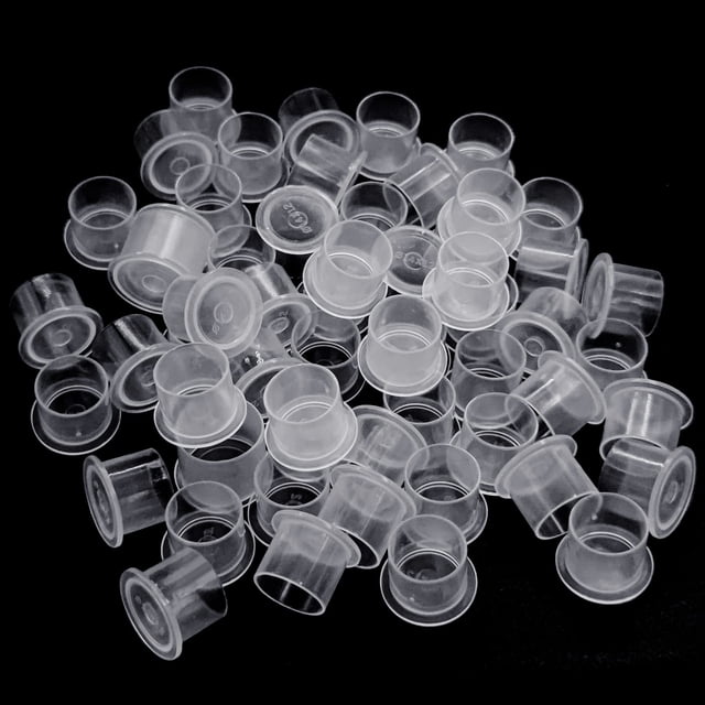 Vasos para tinta de tatuaje DERSTRA 300 piezas 14 mm medianos desechables