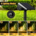 thumbnail image 2 of Flaow Solar Lights Outdoor, 8 pack,118 LED Solar Spotlights with 4 Modes, IP65 Waterproof Auto On/Off for Garden, Yard, Pathway, Lawn-Warml White, 2 of 8