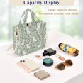 thumbnail image 3 of FORMRS Womens Corduroy Tote Bag Crossbody Shoulder Purse Handbag with Detachable Strap, Green Floral Cat Pattern, 3 of 3