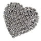 thumbnail image 5 of Boda Plata Cristal Diamante Rhinestone Amor Corazón Anillo Banda Fernando anillo de diamantes de imitación de cristal, 5 of 7