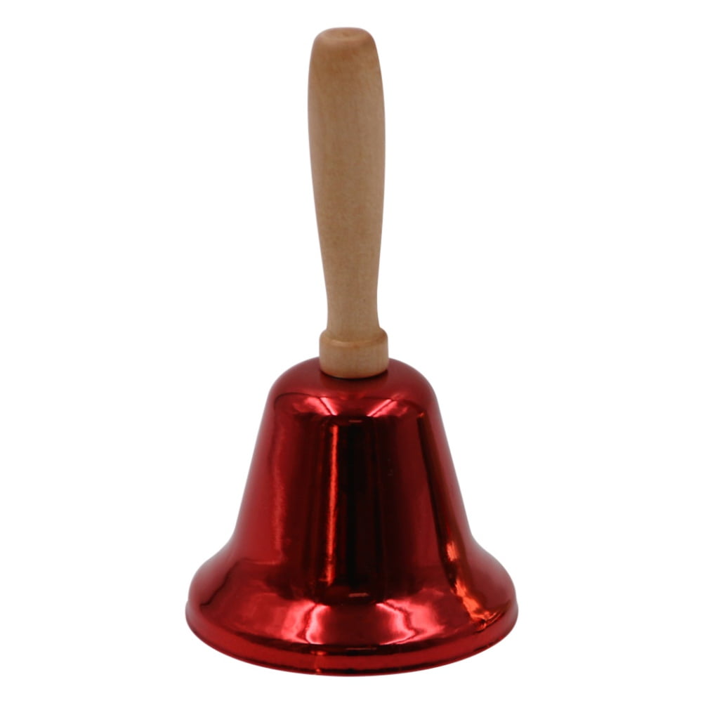 Christmas Hand Bell Bell with Brass Solid Wood Handle Very Loud hand Bell Large Hand Bell Hand Bells for Weddings School Classroom Service and Game