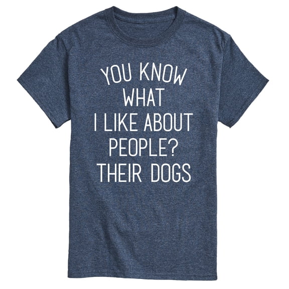 Instant Message - What I Like About People Their Dogs - Men's Short Sleeve Graphic T-shirt