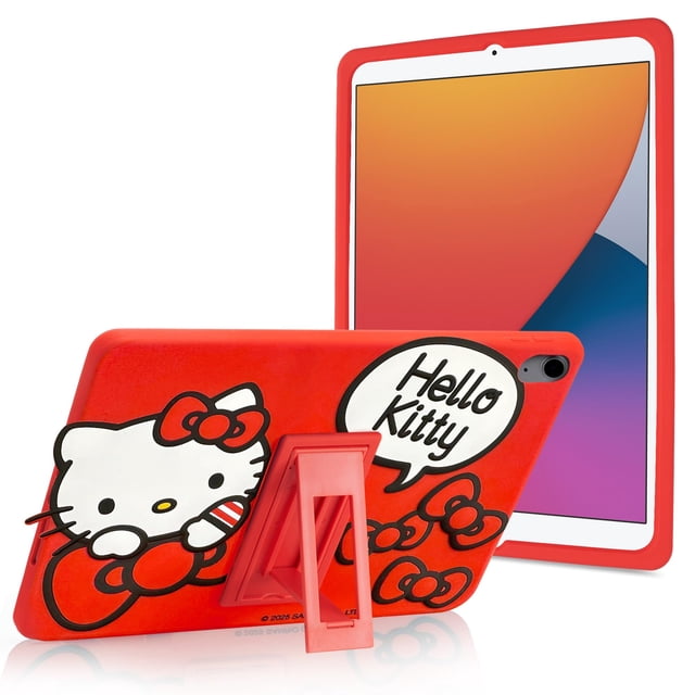Funda para tablet Komar Kids Hello Kitty 10,9"-11" con soporte