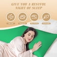 thumbnail image 3 of Naloa Forestgreen Super Soft 20x60 Body Pillow Case,Long Side Hidden Zipper（PILLOWS ARE NOT INCLUDED）, 3 of 6