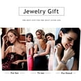 thumbnail image 7 of Boho Pink Crystal Bow Earrings Silver Cz Bowknot Earrings Teardrop Rhinestone Stud Earrings Diamond Bow Shape Dangle Earrings Wedding Birdal Earrings Jewelry For Women, 7 of 7