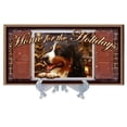 thumbnail image 3 of Bernese Mountain Dog v2 Home for the Holidays "Paws on the Windowsill" Dog Sign Plaque featuring the art of Scott Rogers, 3 of 3