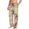 thumbnail image 2 of Mens Curi-ous Monkey Geor-gia Pajama Pants Lounge Pants Super Soft Pajama Bottoms with Pockets Drawstring, 2 of 8