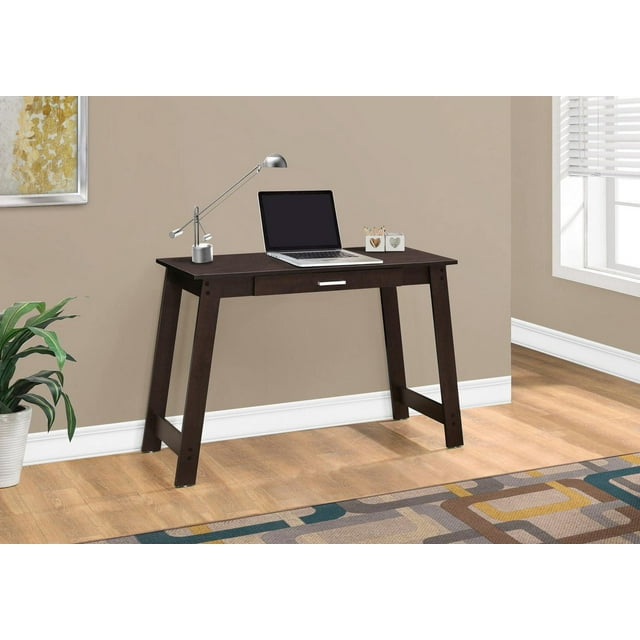Monarch Specialties Computer Desk, Home Office, Laptop, Storage Drawers, Work, Laminate, Brown, Contemporary, Modern