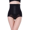 thumbnail image 4 of Gibobby Leggings con bolsillos dama Corsé para mujer, dispositivo entrenamiento cintura, malla translúcida ajustada, pantalones moldeadores glúteos, pantalones moldeadores transpirables,（Negro， XXL), 4 of 5