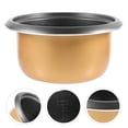 thumbnail image 4 of Miangastore 1Pcs 9.8X9.8X4.6in Golden Non Stick Rice Cooker Container for Students in Dormitory Use, 4 of 9